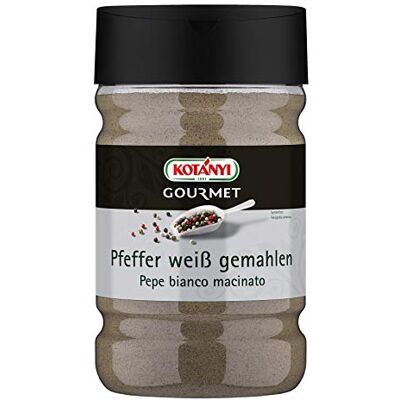 Kotanyi Pfeffer weiß gemahlen Gewürze für Großverbraucher und Gastronomie, 650 g Kotanyi Pfeffer weiß gemahlen Gewürze für Großverbraucher und Gastronomie, 650 g