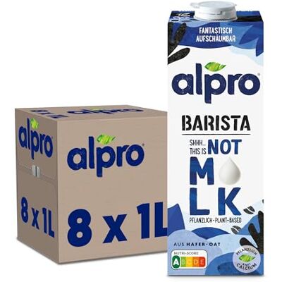 Alpro This is Not Milk Barista – 8x1L – Zum Aufschäumen – Vegan Alpro This is Not Milk Barista – 8x1L – Zum Aufschäumen – Vegan
