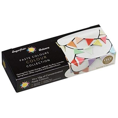 Sugarflair Colours Sugarflair Multi Paste Collection Set/10 Sugarflair Colours Sugarflair Multi Paste Collection Set/10