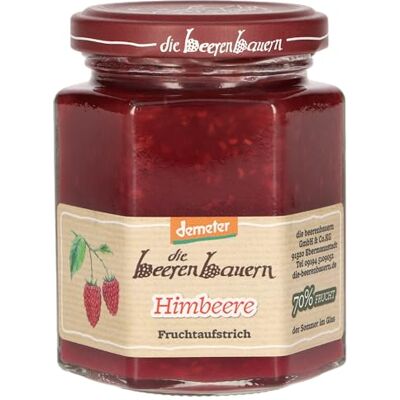 Die Beerenbauern Demeter Fruchtaufstrich Himbeere, 6 x 200g Die Beerenbauern Demeter Fruchtaufstrich Himbeere, 6 x 200g