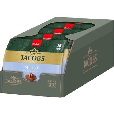Jacobs Pads Crema Mild, Senseo kompatible Pads, 5 x 18 Getränke, 90 Kaffeepads Jacobs Pads Crema Mild, Senseo kompatible Pads, 5 x 18 Getränke, 90 Kaffeepads