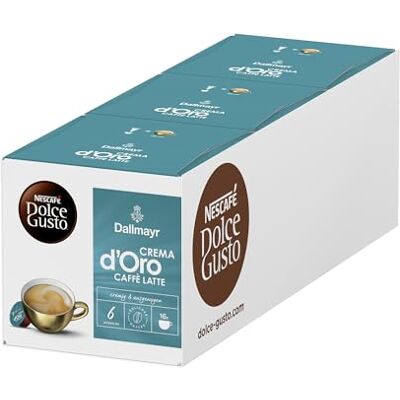 Nescafé DALLMAYR Crema d'Oro Caffè Latte Kaffeekapseln (3 x 16 Kapseln) Nescafé DALLMAYR Crema d'Oro Caffè Latte Kaffeekapseln (3 x 16 Kapseln)