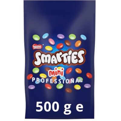 NESTLÉ PROFESSIONAL Nestlé SMARTIES Mini Mix-In, bunte Schokolinsen, natürliche Farben, 500g Bunte Schokolinsen mit natürlichen Farbstoffen, mit knackiger Hülle und Milchschokoladenkern, ideal für Desserts NESTLÉ PROFESSIONAL Nestlé SMARTIES Mini Mix-In, bunte Schokolinsen, natürliche Farben, 500g Bunte Schokolinsen mit natürlichen Farbstoffen, mit knackiger Hülle und Milchschokoladenkern, ideal für Desserts