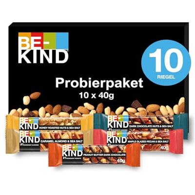 BE-KIND Nussriegel - 10er Pack - Verschiedene Geschmacksrichtungen BE-KIND Nussriegel - 10er Pack - Verschiedene Geschmacksrichtungen