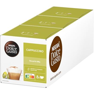 Nescafé Cappuccino Kaffeekapseln (3 x 16 Kapseln) Nescafé Cappuccino Kaffeekapseln (3 x 16 Kapseln)