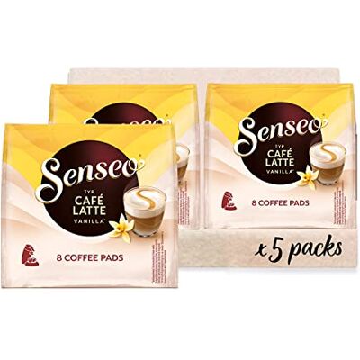 Senseo Pads Café Latte Vanilla, 5 x 8 Getränke, 40 Kaffeepads Senseo Pads Café Latte Vanilla, 5 x 8 Getränke, 40 Kaffeepads