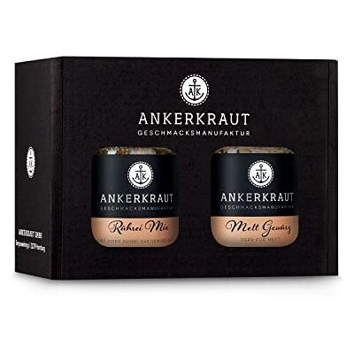 Ankerkraut Box Frühstücksleckerei, mit Rührei und Mett Gewürz im Korkenglas Ankerkraut Box Frühstücksleckerei, mit Rührei und Mett Gewürz im Korkenglas