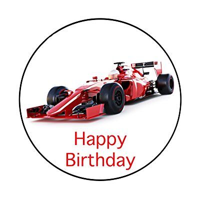 Top That Essbare Kuchendekoration aus Zuckerguss, Motiv: Formel 1, 19 cm, Rot, ideal zum Dekorieren größerer Kuchen Top That Essbare Kuchendekoration aus Zuckerguss, Motiv: Formel 1, 19 cm, Rot, ideal zum Dekorieren größerer Kuchen
