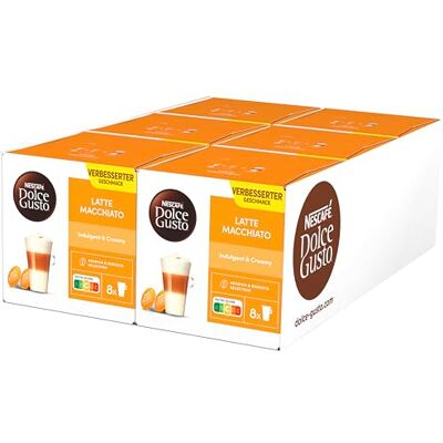 Nescafé Latte Macchiato Kaffeekapseln (6 x 16 Kapseln) Nescafé Latte Macchiato Kaffeekapseln (6 x 16 Kapseln)