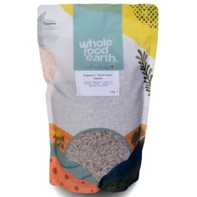 Wholefood Earth Bio-Sonnenblumenkerne 1 kg roh GMO-frei Vegan Hoher Ballaststoffgehalt Proteinquelle Aus kontrolliert biologischem Anbau Wholefood Earth Bio-Sonnenblumenkerne 1 kg roh GMO-frei Vegan Hoher Ballaststoffgehalt Proteinquelle Aus kontrolliert biologischem Anbau