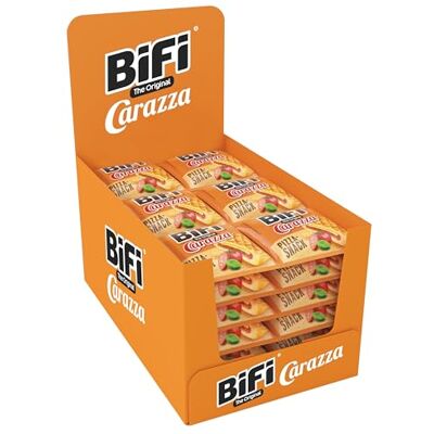 Bifi Carazza Original – 30er Pack (30 x 40g) – Pizza Snack Mini Pizza To Go für Unterwegs, das Büro und die Mittagspause mit Salami, Pizzasauce und Käse Bifi Carazza Original – 30er Pack (30 x 40g) – Pizza Snack Mini Pizza To Go für Unterwegs, das Büro und die Mittagspause mit Salami, Pizzasauce und Käse