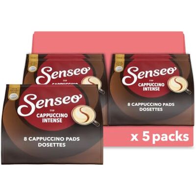Senseo Pads Morgen Cappuccino Intense, 5 x 8 Getränke, 40 Kaffeepads (Verpackungsdesign kann abweichen) Senseo Pads Morgen Cappuccino Intense, 5 x 8 Getränke, 40 Kaffeepads (Verpackungsdesign kann abweichen)