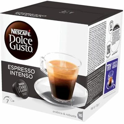 Nescafé Capsules Espresso Intenso 48 Stuks (3 x 16 Capsules) Nescafé Capsules Espresso Intenso 48 Stuks (3 x 16 Capsules)