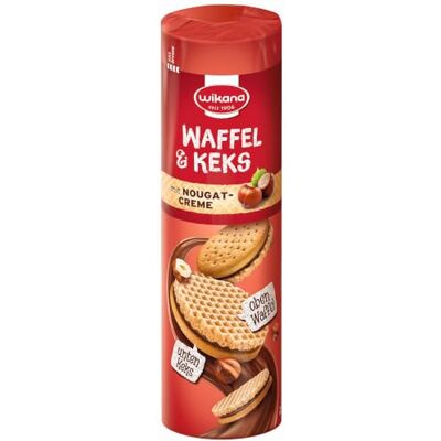 Wikana Waffel & Keks Kakao 12er Pack à 240 g, Doppelkekse mit Kakaocreme mürber Fettkeks und eine knusprige Waffel mit feiner Kakaofüllung Wikana Waffel & Keks Kakao 12er Pack à 240 g, Doppelkekse mit Kakaocreme mürber Fettkeks und eine knusprige Waffel mit feiner Kakaofüllung