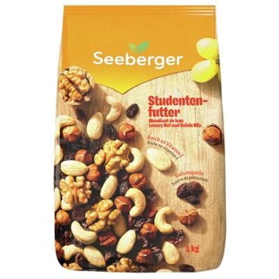 Seeberger Studentenfutter, Klassische Nuss-Frucht-Mischung (1 x 1 kg) Seeberger Studentenfutter, Klassische Nuss-Frucht-Mischung (1 x 1 kg)