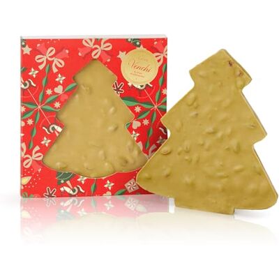 Venchi , Brutto&Buono, Handgefertigte weiße Schokoladentafel mit ganzen Pistazien, in Tannenform, Limited Edition Weihnachtskollektion, 200 g, glutenfrei, Geschenkidee Venchi , Brutto&Buono, Handgefertigte weiße Schokoladentafel mit ganzen Pistazien, in Tannenform, Limited Edition Weihnachtskollektion, 200 g, glutenfrei, Geschenkidee