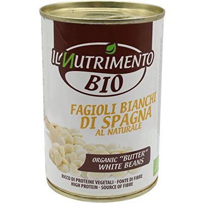 Probios IL NUTRIMENTO Riesige Weiße Bohnen – Ballaststoff- und Proteinreiche Quelle – Ohne Salzzusatz – 12er-Pack (12 x 400 g) Probios IL NUTRIMENTO Riesige Weiße Bohnen – Ballaststoff- und Proteinreiche Quelle – Ohne Salzzusatz – 12er-Pack (12 x 400 g)