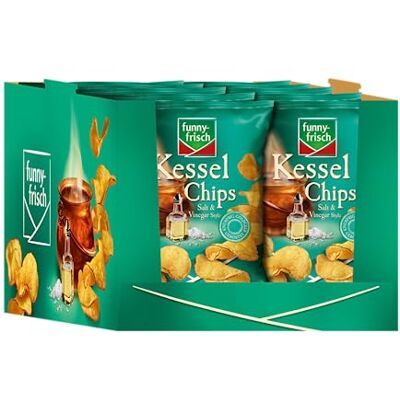 Funny-Frisch Kessel Chips Salt und Vinegar,10er Pack (10 x 120 g) Funny-Frisch Kessel Chips Salt und Vinegar,10er Pack (10 x 120 g)
