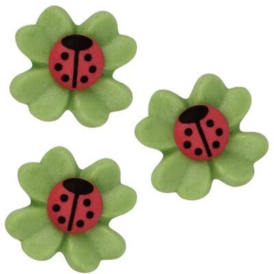 Günthart 100 Stück Marzipan Kleeblätter und Käfer aus Zucker, 1er Set (270 gr) Günthart 100 Stück Marzipan Kleeblätter und Käfer aus Zucker, 1er Set (270 gr)