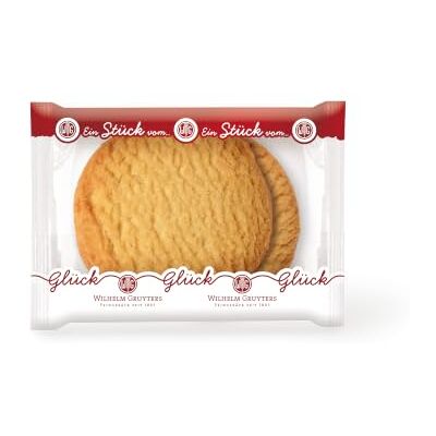 WILHELM GRUYTERS GMBH Gruyters Rügenthaler 60 x 2 Stück einzeln verpackt Mürbegebäck-Taler Portionskekse zu Kaffee und Tee WILHELM GRUYTERS GMBH Gruyters Rügenthaler 60 x 2 Stück einzeln verpackt Mürbegebäck-Taler Portionskekse zu Kaffee und Tee