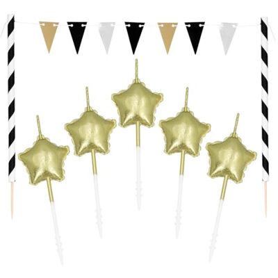 Boland Torten Dekoration Party Time 8-teiliges Cake Topper Set für Geburtstag, Silvester oder Mottoparty Boland Torten Dekoration Party Time 8-teiliges Cake Topper Set für Geburtstag, Silvester oder Mottoparty
