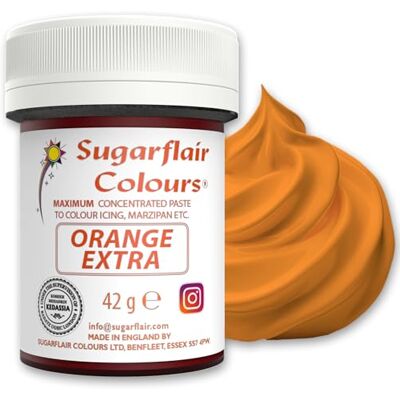 Sugarflair Colours Sugarflair Lebensmittelfarbe Max Konzentriert Orange, Lebensmittel Farbstoff Hoch Konzentriert für Marzipan und Fondant, Max Concentrate Paste Colour 42g Sugarflair Colours Sugarflair Lebensmittelfarbe Max Konzentriert Orange, Lebensmittel Farbstoff Hoch Konzentriert für Marzipan und Fondant, Max Concentrate Paste Colour 42g