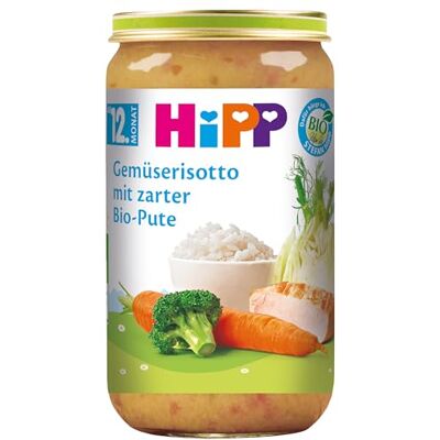 HiPP Gemüserisotto mit zarter Bio-Pute, 6er Pack (6 x 250 g) HiPP Gemüserisotto mit zarter Bio-Pute, 6er Pack (6 x 250 g)