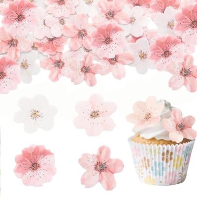JFangZHZH 50 Stück Kirschblüten Torten Deko,Glücksblume Tortendeko Essbar,Blumen Tortendeko,Kirschblüte Torten deko Essbar,Muffin Deko Kuchendeko Geburtstag Hochzeit Taufe JFangZHZH 50 Stück Kirschblüten Torten Deko,Glücksblume Tortendeko Essbar,Blumen Tortendeko,Kirschblüte Torten deko Essbar,Muffin Deko Kuchendeko Geburtstag Hochzeit Taufe