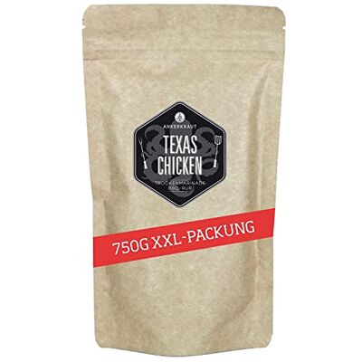 Ankerkraut Texas Chicken, BBQ Rub, Gewürzmischung für Chicken Wings, Hähnchen und Pulled Chicken, 750g im Beutel Ankerkraut Texas Chicken, BBQ Rub, Gewürzmischung für Chicken Wings, Hähnchen und Pulled Chicken, 750g im Beutel