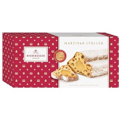 Niederegger Marzipan Stollen 1x 1.000g Erlesene Gebäckspezialität, veredelt mit saftigem Marzipan Ideal zum Verschenken Beliebter Stollen zur Advents- & Weihnachtszeit Niederegger Marzipan Stollen 1x 1.000g Erlesene Gebäckspezialität, veredelt mit saftigem Marzipan Ideal zum Verschenken Beliebter Stollen zur Advents- & Weihnachtszeit