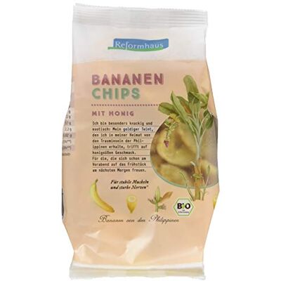 Reformhaus Bananen-Chips gesüßt, 6er Pack (6 x 175 g) Reformhaus Bananen-Chips gesüßt, 6er Pack (6 x 175 g)