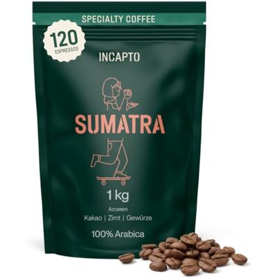 Incapto Coffee - Café de Sumatra Aceh Trenggiling 1 kg Incapto Coffee - Café de Sumatra Aceh Trenggiling 1 kg