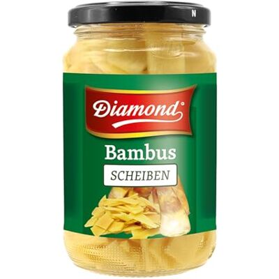 Diamond Bambusscheiben, eingelegtes Asia Gemüse im Glas, geeignet für Wok-Gerichte, low carb 6 x 330 g Diamond Bambusscheiben, eingelegtes Asia Gemüse im Glas, geeignet für Wok-Gerichte, low carb 6 x 330 g