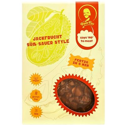 Vegan Pete Jackfrucht süß-sauer Style, veganes Fertiggericht in Bio-Qualität, 8 x 250g Vegan Pete Jackfrucht süß-sauer Style, veganes Fertiggericht in Bio-Qualität, 8 x 250g