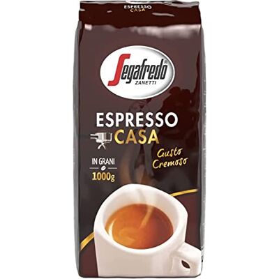 Segafredo Zanetti Espresso Casa Ganze Bohne 1 kg Packung) Geeignet für alle italienischen Kaffeespezialitäten Mittlere Röstung, voller Geschmack mit Schokoladennoten Segafredo Zanetti Espresso Casa Ganze Bohne 1 kg Packung) Geeignet für alle italienischen Kaffeespezialitäten Mittlere Röstung, voller Geschmack mit Schokoladennoten