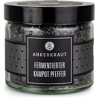 Ankerkraut Fermentierter Kampot Pfeffer, 150g im Tiegel, Finisher für Salat, Steak, Fleisch, Gemüse, Premium Qualität Ankerkraut Fermentierter Kampot Pfeffer, 150g im Tiegel, Finisher für Salat, Steak, Fleisch, Gemüse, Premium Qualität