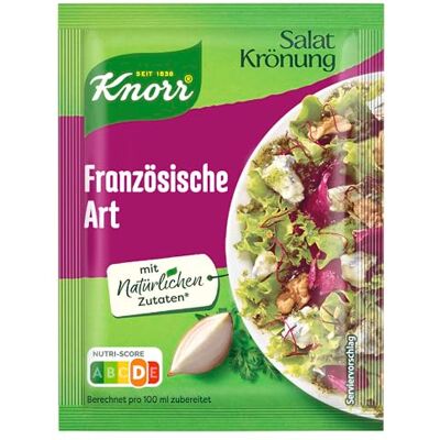 Knorr Salatkrönung Französische Art für ein leckeres Salatdressing mit natürlichen Zutaten* 15 x 5 x 90ml Knorr Salatkrönung Französische Art für ein leckeres Salatdressing mit natürlichen Zutaten* 15 x 5 x 90ml