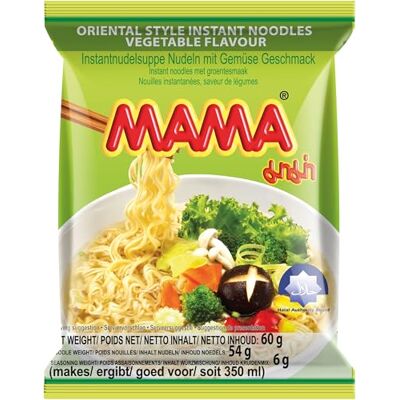 MAMA Instantnudeln Gemüse – Instantnudelsuppe orientalischer Art – Authentisch thailändisch kochen – 24 x 60 g MAMA Instantnudeln Gemüse – Instantnudelsuppe orientalischer Art – Authentisch thailändisch kochen – 24 x 60 g