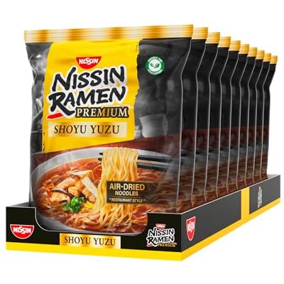 NISSIN Ramen Premium Shoyu Yuzu, Restaurant-Style Ramen 10er Pack NISSIN Ramen Premium Shoyu Yuzu, Restaurant-Style Ramen 10er Pack