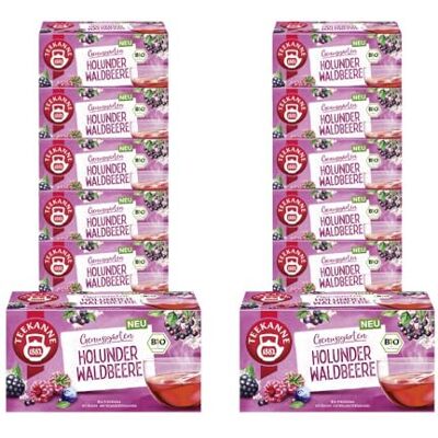 TEEKANNE Bio Genussgarten Holunder Waldbeere – fruchtiger Bio-Früchtetee mit Holunder & Waldbeeren natürlich & aromatisch12er Pack (12x36g) TEEKANNE Bio Genussgarten Holunder Waldbeere – fruchtiger Bio-Früchtetee mit Holunder & Waldbeeren natürlich & aromatisch12er Pack (12x36g)