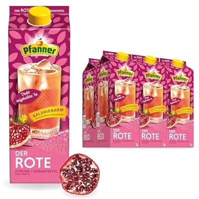 Pfanner Der Rote Zitrone-Granatapfel zuckerreduziert im Vorratspack – Direkt aufgebrühter Früchtetee mit Granatapfelsaft und Zitronensaft verfeinert (6 x 2 l) Pfanner Der Rote Zitrone-Granatapfel zuckerreduziert im Vorratspack – Direkt aufgebrühter Früchtetee mit Granatapfelsaft und Zitronensaft verfeinert (6 x 2 l)