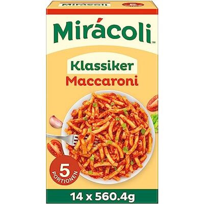 Mars Miracoli Fertiggerichte Klassiker Maccaroni, 5 Portionen, 14 Packungen (14 x 560,4g) Mars Miracoli Fertiggerichte Klassiker Maccaroni, 5 Portionen, 14 Packungen (14 x 560,4g)