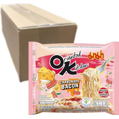 MAMA Instantnudeln Carbonara, 10 X 85g Multipack Schnelle Zubereitung in Minuten Beliebte Thai-Nudelmarke Nr.1, ideal für Snacks und Mahlzeiten MAMA Instantnudeln Carbonara, 10 X 85g Multipack Schnelle Zubereitung in Minuten Beliebte Thai-Nudelmarke Nr.1, ideal für Snacks und Mahlzeiten