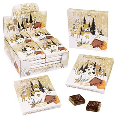 Günthart 16 Stück Pralinen Wintergeschenk mit verschiedene Motiven, Präsente mit Schokolade, 1er Pack (608 gr) Günthart 16 Stück Pralinen Wintergeschenk mit verschiedene Motiven, Präsente mit Schokolade, 1er Pack (608 gr)