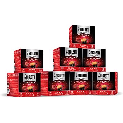 Bialetti Caffè d'Italia Rom (Intensiver Geschmack) – Multipack 128 Kapseln Bialetti Caffè d'Italia Rom (Intensiver Geschmack) – Multipack 128 Kapseln