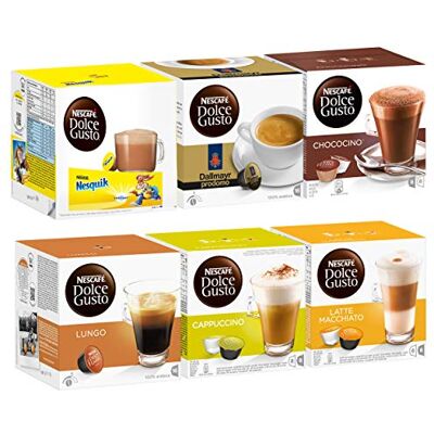 Nescafé Family Edition Set, Kaffee, Kaffeekapsel, 6 x 16 Kapseln Nescafé Family Edition Set, Kaffee, Kaffeekapsel, 6 x 16 Kapseln