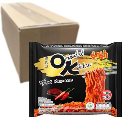 MAMA Instantnudeln Scharf Koreanische Art, 10x85g Beliebte Thai-Nudelmarke Nr.1, schnell zubereitet in wenigen Minuten, perfekt als Snack oder vollständige Mahlzeit MAMA Instantnudeln Scharf Koreanische Art, 10x85g Beliebte Thai-Nudelmarke Nr.1, schnell zubereitet in wenigen Minuten, perfekt als Snack oder vollständige Mahlzeit