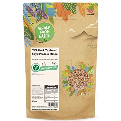 Wholefood Earth TVP Soja-Protein Hackfleisch Vegan, GMO-frei, ohne Zucker 1kg Wholefood Earth TVP Soja-Protein Hackfleisch Vegan, GMO-frei, ohne Zucker 1kg