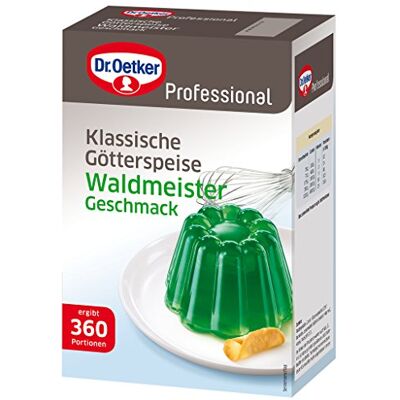 Dr. Oetker Professional Götterspeise mit Waldmeister-Geschmack, Götterspeisenpulver in 1 kg Packung Dr. Oetker Professional Götterspeise mit Waldmeister-Geschmack, Götterspeisenpulver in 1 kg Packung