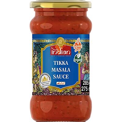 Truly Indian Tikka Masala Sauce, Angenehm scharfe Fertigsauce für schnelle Gerichte mit natürlichen Zutaten, Authentisch indisch kochen, Vegan & glutenfrei (6 x 285 g) Truly Indian Tikka Masala Sauce, Angenehm scharfe Fertigsauce für schnelle Gerichte mit natürlichen Zutaten, Authentisch indisch kochen, Vegan & glutenfrei (6 x 285 g)